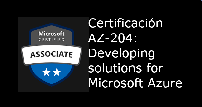 Escudo de Azure para la certificación AZ-204